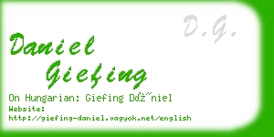 daniel giefing business card